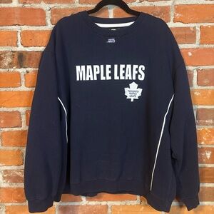Vintage Toronto Maple Leafs Navy Crewneck Sweatshirt